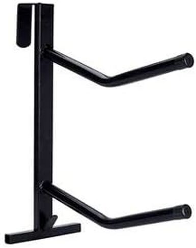 PVC-Coated Double Saddle Rack, Color: Black in Saudi Arabia