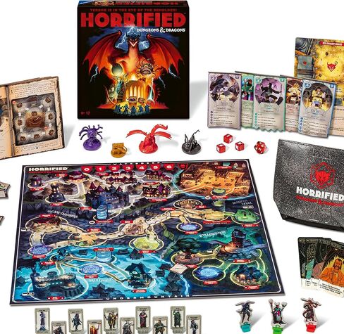 Ravensburger Games Frufcried Games - Dungeons & Dragons - Game Board Game - تعزيز التفكير النقدي والعمل الجماعي - اللعب التعاوني - تحديات مونستر فريدة - من 1 إلى 5 لاعبين - البالغين والأطفال 10+ in Kuwait