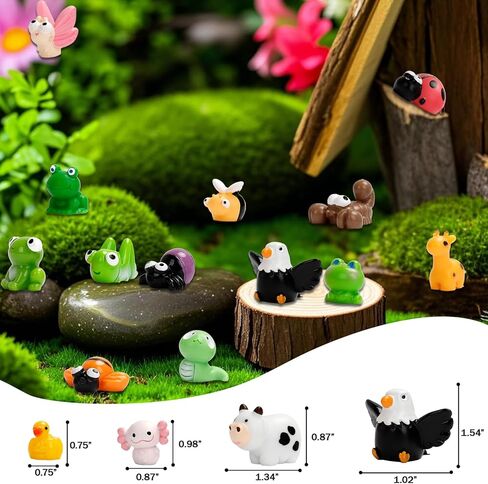 حيوانات راتنجات ميني كابياراس ميني مضيئة من راتنجات الراتنجات 50 بكسل ، شخصيات راتنج صغيرة ، لإخفاء هدايا كابيبا لطيفة التماثيل المصغرة للاحتفالات الجنية ، إكسسوارات المناظر الطبيعية ، الكعكة الكعكة توبيبر in Kuwait