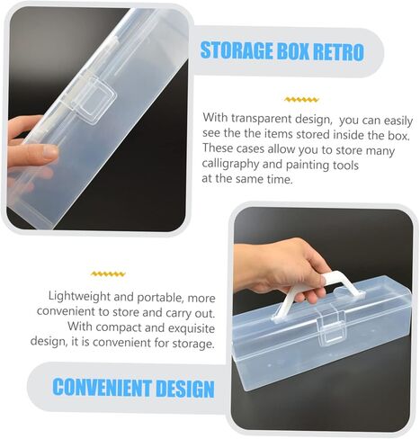 jojofuny 2pcs Calligraphy Tool Box Artistic Pen Storage Container for Fine Workmanship in Saudi Arabia