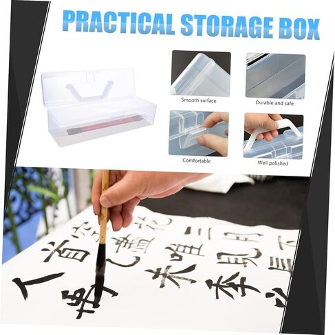 jojofuny 2pcs Calligraphy Tool Box Artistic Pen Storage Container for Fine Workmanship in Saudi Arabia