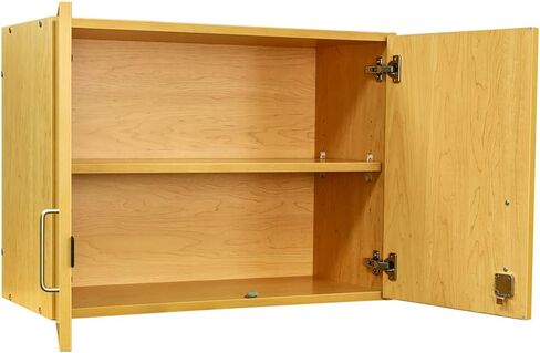 Tot Mate Wall Mounted Storage Lock Cabinet - 30in Wide | Ready-to-Assemble, Maple/Maple in Saudi Arabia