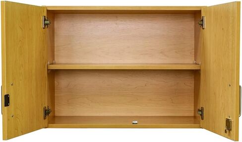 Tot Mate Wall Mounted Storage Lock Cabinet - 30in Wide | Ready-to-Assemble, Maple/Maple in Saudi Arabia