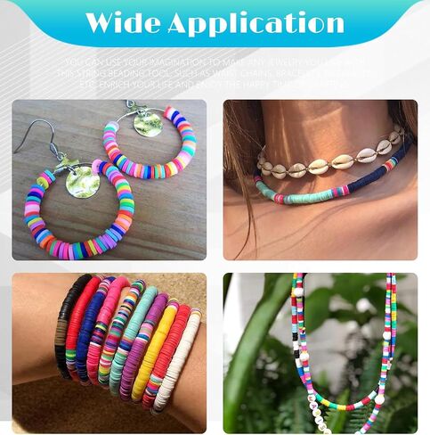 ORNUNIQ Clay Bead Spinner with Big Eye Beading Needle, Clay Bead Spinner Kit Waist Beads Kit for Jewelry Making Bracelet Maker Stringing Pinewood Wooden Crafting Gifts in Saudi Arabia