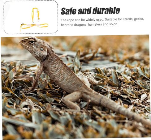 Milisten Lizard Walking Rope Lightweight Traction Cable for Pets for Lizards Geckos Bearded Dragons Hamsters Portable Convenient Leash in Saudi Arabia