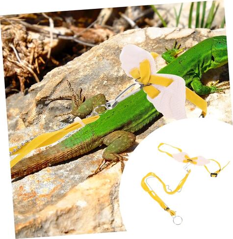 Milisten Lizard Walking Rope Lightweight Traction Cable for Pets for Lizards Geckos Bearded Dragons Hamsters Portable Convenient Leash in Saudi Arabia