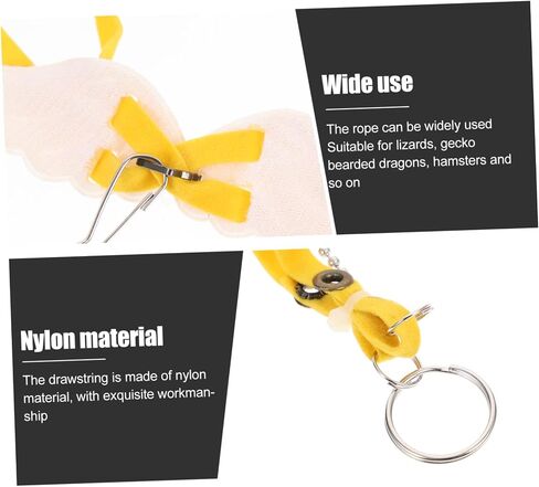 Milisten Lizard Walking Rope Lightweight Traction Cable for Pets for Lizards Geckos Bearded Dragons Hamsters Portable Convenient Leash in Saudi Arabia