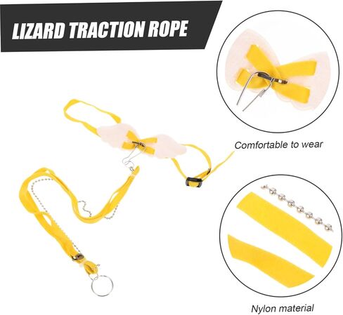 UPKOCH Outdoor Lizard Harness Rope Durable Pet Traction Leash for Lizards Geckos Reptiles Lightweight Design for Outdoor Adventures in Saudi Arabia