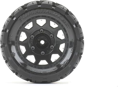 1/10 2.8 ST Belted Tires with Multi Hex Wheels (4) FITS Traxxas Stampede/Rustler/Arrma Granite/senton/Big Rock/Pro-Line (Super Sonic) in Kuwait