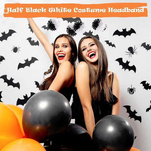 Zeyune Halloween Pom Pom Headbands Festive Party Headband Unisex for Halloween Event Cosplay Themed Party Supplies in Saudi Arabia