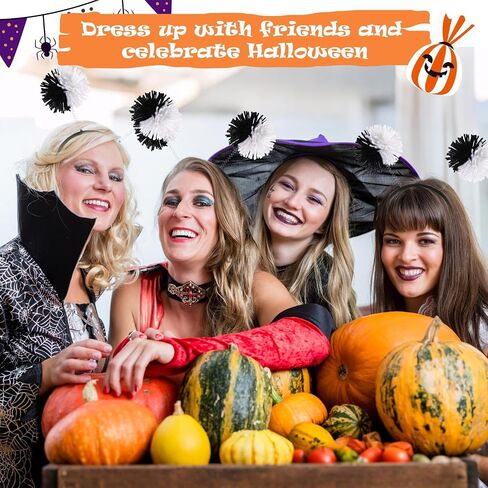 Zeyune Halloween Pom Pom Headbands Festive Party Headband Unisex for Halloween Event Cosplay Themed Party Supplies in Saudi Arabia