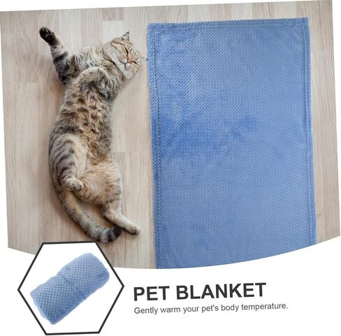 UPKOCH Pets Blanket for Cats and Dogs Comfortable Material Warm Sleeping Mat for All Seasons Blue S for Cozy Indoor Use in Saudi Arabia
