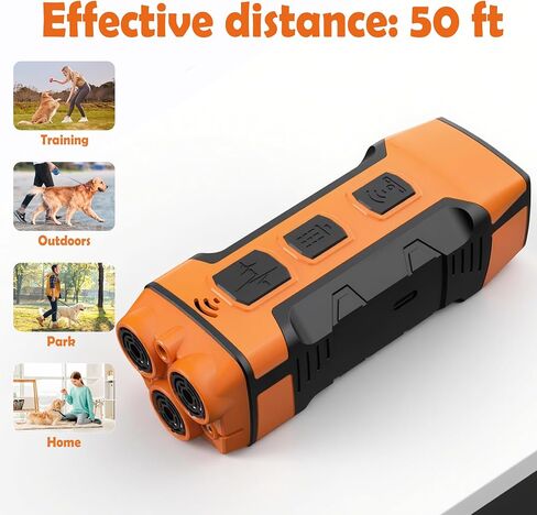 5 in 1 Sonic Bark Deterrents, Dog Training, 3 Modes 50 FT Range, Indoors Outdoors Behavior Correct Safe & Humane Rechargeable Compact Bark Control Shock All Categories Dogs, deterrents in Saudi Arabia