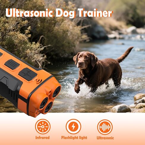 5 in 1 Sonic Bark Deterrents, Dog Training, 3 Modes 50 FT Range, Indoors Outdoors Behavior Correct Safe & Humane Rechargeable Compact Bark Control Shock All Categories Dogs, deterrents in Saudi Arabia