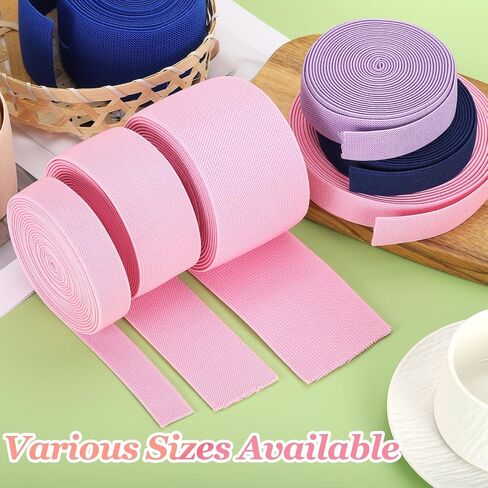 MECCANIXITY Elastic Bands for Sewing 1 Inch x 5 Yards Beige Knit Elastic Spool High Elasticity for Wigs, Waistband, Pants, Craft DIY Projects in Saudi Arabia