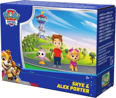 Paw Patrol Skye & Alex Porter Pack مع Lil Hootie Toy Figure ، ألعاب الأطفال للبنين والبنات الذين تتراوح أعمارهم بين 3 وما فوق in Saudi Arabia