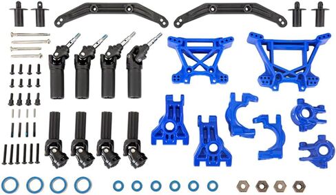 Traxxas 9080X Outer Driveline & Suspension Upgrade Kit, Extreme Heavy Duty, Blue in Saudi Arabia