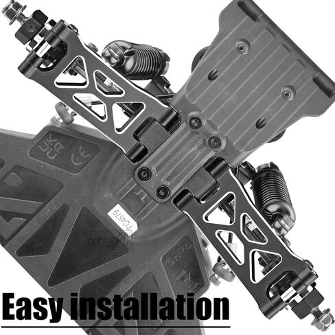 ترقيات جزء ل 1/16 Mojave Grom 223S DSC 4x4 RTR ، 1/16 Mojave Grom 4x4 RTR ، ALUMINUM الأمامية والخلفية على عريض الأسلحة و RC ARMS ARMS UP ، استبدل (ARA330839+ARA330840) ، Black in Saudi Arabia