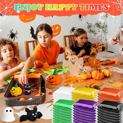 144 PCS Air Clay Bulk 76 Oz DIY Soft DIY Clay Kit Kit Magic Foam Crafts لنحت هدايا الأطفال اللوازم المدرسية للمشاريع الفنية للحرف اليدوية (بني فاتح) in Kuwait