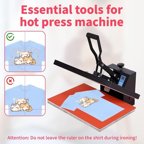 1 PCS T Shirt Moalment Tool ، حاكم PVC الشفاف/Round PVC للتطريز ، تصميم مركز توظيف أداة القياس ، دليل حاكم تي شيرت للمحاذاة ، حاكم القميص. in Saudi Arabia