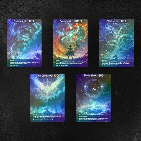 Proxy Cards for Magic The Gathering, Alternative Custom Art DIY Cards, Blue Spell, Normal in Saudi Arabia