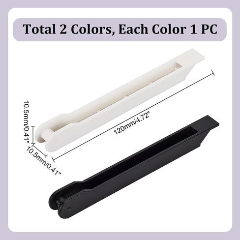 Ahandmaker 2pcs رقائق يدوية زجاجية ملون ، أداة تغليف رقائق نحاسية لشريط رقائق 7/32 "، رقائق يدوية مستطيل للزجاج الملون in Kuwait
