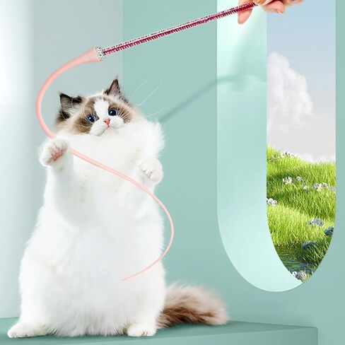 2pcs الفئران ألعاب Cat Cat Teaser ، ألعاب عصا القط التفاعلية مع عبوات ذيل 2 ، تذبذب ألعاب المطاردة لقطط القطط عيد ميلاد عيد ميلاد in Saudi Arabia