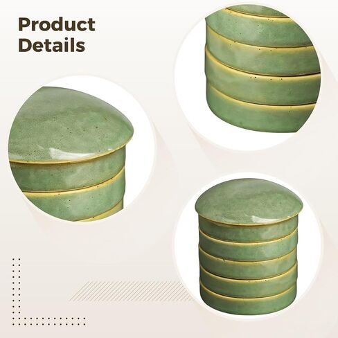 Watercolor Mixing Tray Set, 5-Piece Ceramic Palette with Lid, Elegant Chinese Style for Artists in Saudi Arabia