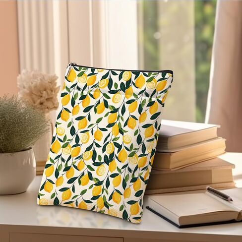 كتاب كتب كتب الكتب الحامية كتب حقيبة عشاق الكتب هدايا الكتب هدايا مقاومة للماء مع سستة لحقيبة هدايا مطبوعة للليمون للنساء فتاة في سن المراهقة صديق المكتبة عيد ميلاد عيد الميلاد in Kuwait