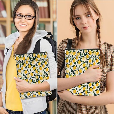 كتاب كتب كتب الكتب الحامية كتب حقيبة عشاق الكتب هدايا الكتب هدايا مقاومة للماء مع سستة لحقيبة هدايا مطبوعة للليمون للنساء فتاة في سن المراهقة صديق المكتبة عيد ميلاد عيد الميلاد in Kuwait