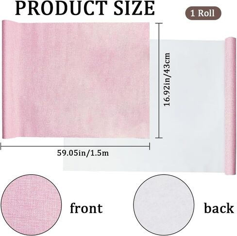 CRASPIRE 59 x 16.9in Book Cloth for Book Binding Pink Fabric Surface Paper Backed A3-A8 Bookcover Books Album Linen Scrapbooking Archival DIY Covering Protector Bookcloth Bookbinding Supplies in Saudi Arabia