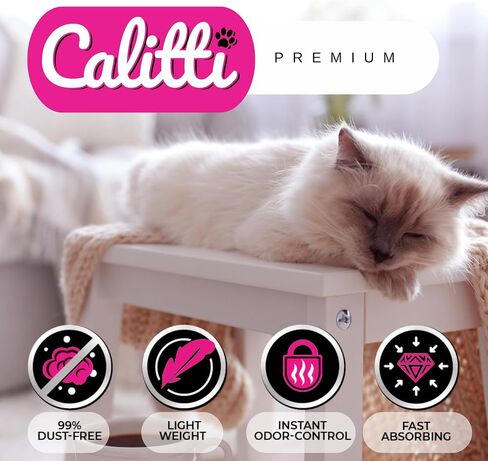 Crystals Premium Cat Litter Non-Clumping - Maximum Odor Control, 99.9% Dust Free, Soft on Paws, Unscented 8 lb (1 x 8 lb Pack) in Saudi Arabia