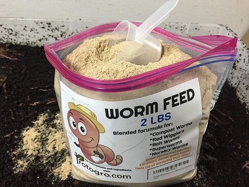 NightCrawlers, Superworms, Red Wigglers, Compost & Bait Worm Food, 2 Lbs (2 Lbs) in Saudi Arabia