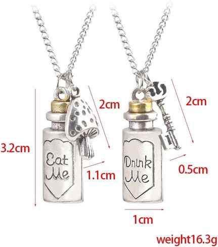 Necklace for Alice Cosplay Costume Jewelry Accessory Alice Merch Halloween Party Gift Stuff in Kuwait