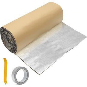 39 Pcs Sound Deadening Mat, 157mil 4mm 55sqft Heat Insulation Pad Universal for Car Door Floor Damping Self Adhesive Foam with Foil Tape and Tool in Saudi Arabia