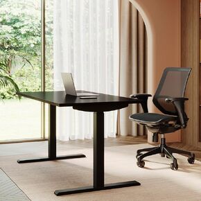 RealSpace® Magellan 60 "W المكتب الدائم للارتفاع الهوائي ، Espresso in Kuwait