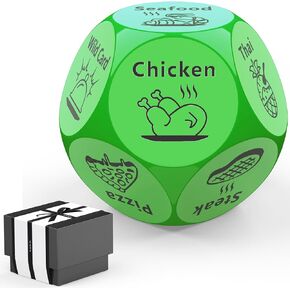 أشياء مضحكة لتخزين عيد الميلاد للرجال للنساء البالغين ، كبيرة كبيرة محفورة الغذاء النرد ، تاريخ يوم ألعاب ليلية هدايا له لها ، هدايا عيد ميلاد زفاف (أصفر) in Kuwait