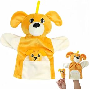 Chick Plush Hand Puppet for Toddlers and Kids Age 3-5 4-8, Farm Friend Animals Educational Toys, Chicken Finger Hand Puppet Toys, Parent-Child Interactive Games, Animal Theme Party in Saudi Arabia