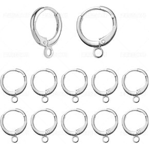 60pcs 18k مملوءة بالذهب هوب خطافات الحرك ، و hypoallergenic متدفق رافعة الذهب المقاوم الظهر السنانير السنانير earwire لإمدادات صنع المجوهرات (الذهب) in Kuwait