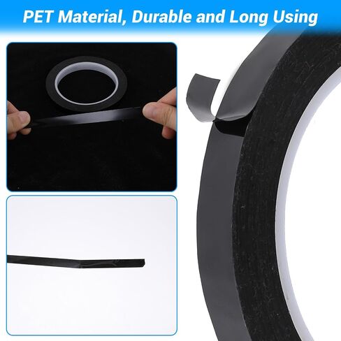 2 PCS شريط السبورة ، 217 قدم × 1/2 بوصة شريط أبيض شريط الأشرطة السوداء الرسوم البيانية خط لاصق خط الشبكة العلامات الجافة محو الأشرطة السود in Saudi Arabia