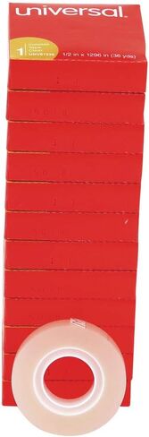 Universal 81236VP Invisible Tape, 1/2" x 1296", 1" Core, Clear (Pack of 12) in Saudi Arabia