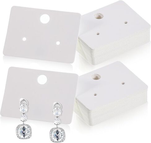 100 Pcs Earring Cards Hanging Earring Card Holder Display Holder Cards 1.8x1.3 inch Tags Earrings Packaging for Selling Jewelry DIY Crafts Earrings Display in Saudi Arabia