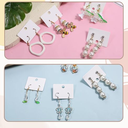 100 Pcs Earring Cards Hanging Earring Card Holder Display Holder Cards 1.8x1.3 inch Tags Earrings Packaging for Selling Jewelry DIY Crafts Earrings Display in Saudi Arabia