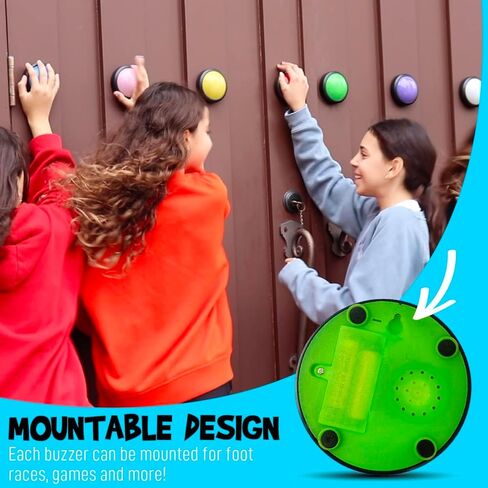 Teacher's Choice Light Up Game Buzzer System, Displays The Winning Player Loud, Unique Sounds for Each Buzzer, Great for Trivia Games, Family Feud, Jeopardy (8 Pack) in Kuwait