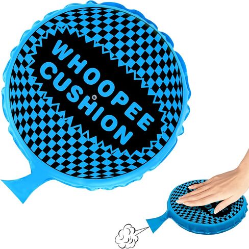 Whoopie Cushion, 9" Woopie Cushion, Self Inflating Whoopee Cushion, Woopy Cushion Fart Bag for Boys and Girls, Goodie Bag Stuffers Makes Gas Sounds, Novelty Prank Gag White Elephant Gifts in Kuwait