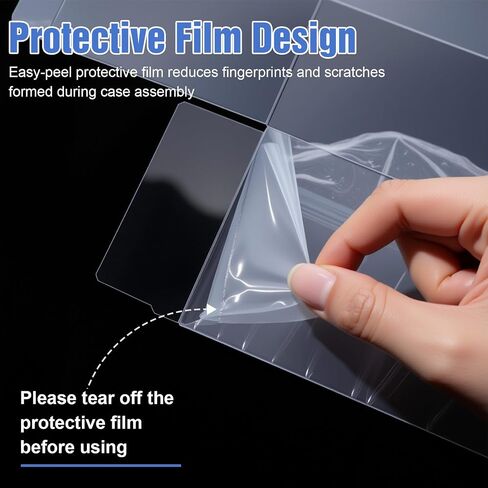 Yexiya 6 Pack Plastic Booster Box Protector 0. 50mm Thick Clear Display Box Plastic Display Case Compatible with English Modern Booster Boxes Collectors Cards Protector in Saudi Arabia