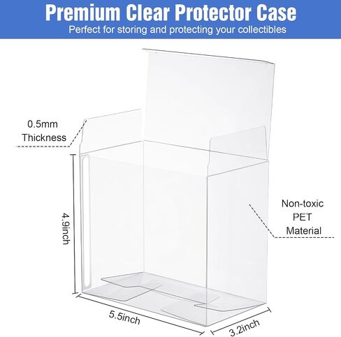 Yexiya 6 Pack Plastic Booster Box Protector 0. 50mm Thick Clear Display Box Plastic Display Case Compatible with English Modern Booster Boxes Collectors Cards Protector in Saudi Arabia