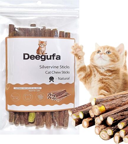 [15pcs عصي Silvervine للقطط ، Matatabi Cat Cats ، ألعاب Catnip ، عصي الأسنان الخشبية للقطط الداخلية ، Kitty ، Hitten Beadtive Wand Toys in Kuwait