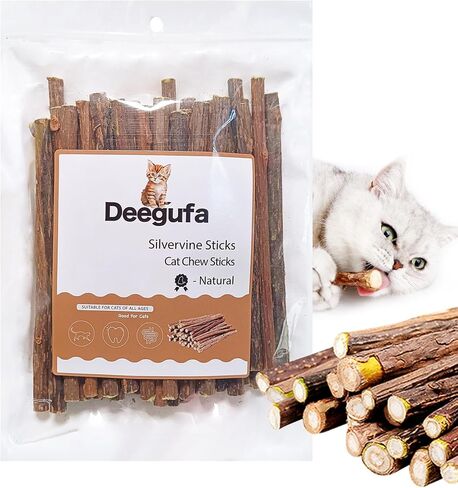 [15pcs عصي Silvervine للقطط ، Matatabi Cat Cats ، ألعاب Catnip ، عصي الأسنان الخشبية للقطط الداخلية ، Kitty ، Hitten Beadtive Wand Toys in Kuwait