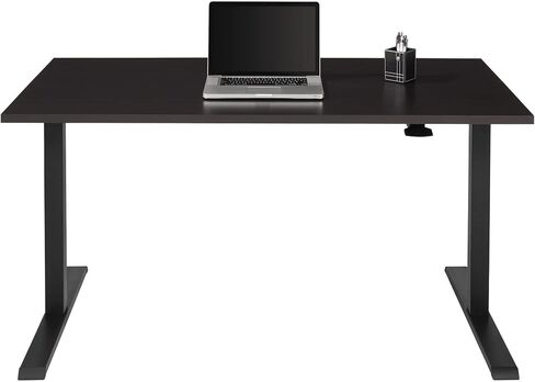 Realspace® Magellan 60"W Pneumatic Height-Adjustable Standing Desk, Espresso in Saudi Arabia